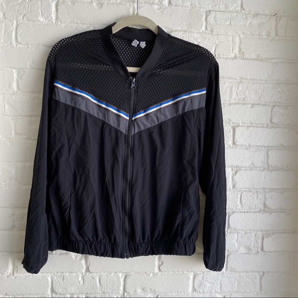 Zella Black Zip Up light Athletic Jacket Large